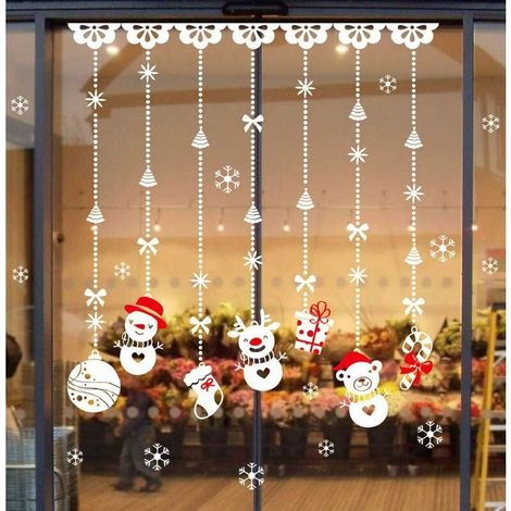 Snow Globe Wall Decal - PVC Removable Vinyl Sticker for Window Wall Decoration - Christmas Home Decor - Set of 1 (1/5)