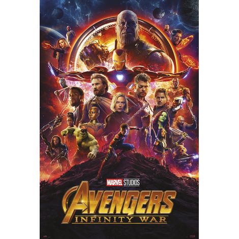 Poster avengers: infinity war uno foglio