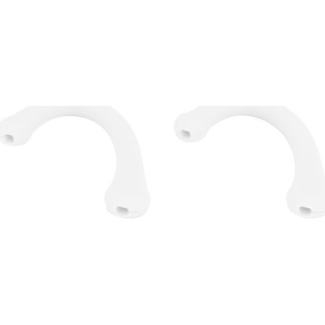 10 paires de protecteurs d'oreilles en silicone souple, crochets anti-bruit, bouchons d'oreille confortables, blanc (1/5)