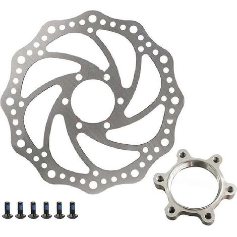160-mm-Fahrradbremsscheibe, Scheibenbremsensatz für Mountainbikes mit Flansch und 6-Loch-Adapter (1/5)