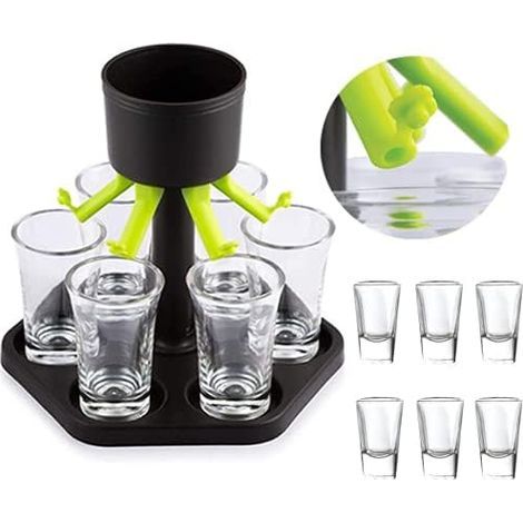 Lot de 6 distributeurs de verres à shot en plastique pour boissons et bières (1/5)