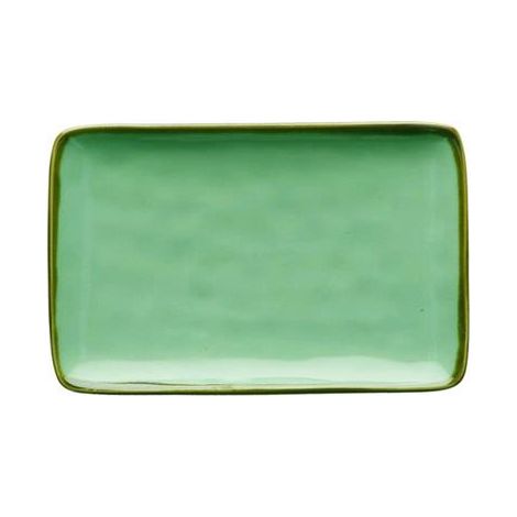 VASSOIO RETTANGOLARE 20X13CM VERDE ACQUA - CONCERTO