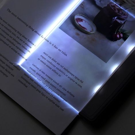 Lampe de Lecture Plate, LED Transparente pour Protection des (1/5)