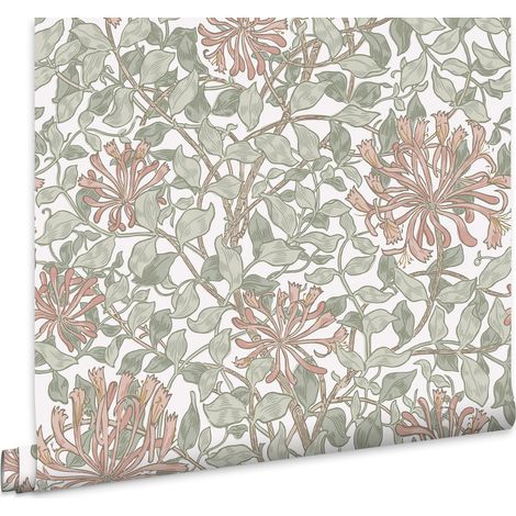 William Morris At Home Vliestapete Honeysuckle Maytime Grun 10mx52cm (1/5)