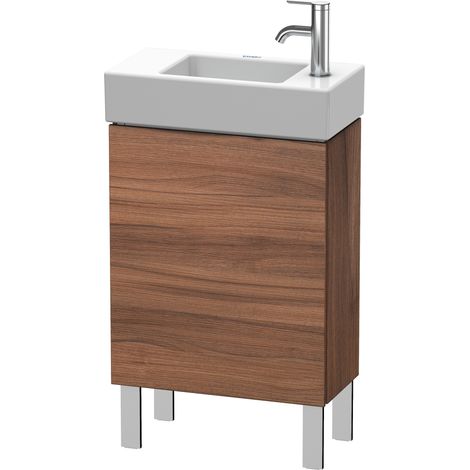 Duravit Meuble sous-lavabo L-Cube vertical 48,0 x 24,0 cm, 1 porte, 1 tablette en verre, pour Vero Air 072450 LC6751L, Coloris: Décor noyer naturel - LC6751L7979 (1/4)