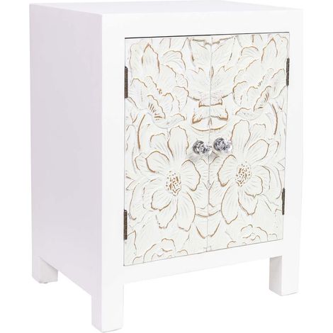 Mesita de madera de 2 puertas 42x32x55 (1/5)