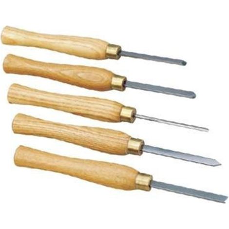 Proxxon Estuche de herramientas de torneado de madera 5 piezas