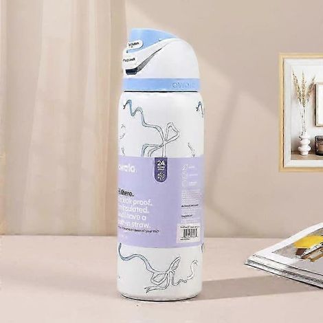 Gourde isotherme Owala 24/32 oz, nœuds bleus, FreeSip 24 oz