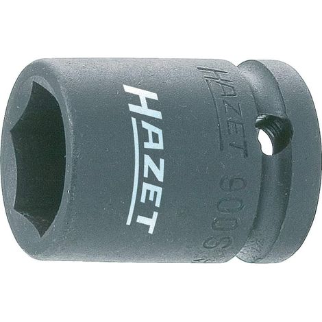 Hazet 900S-19 Inserto Chiave a Bussola per Avvitatori ad Impulso Esagonale, Nero, Attacco Quadro, Cavo, 12.5 mm 1/2 di Pollice