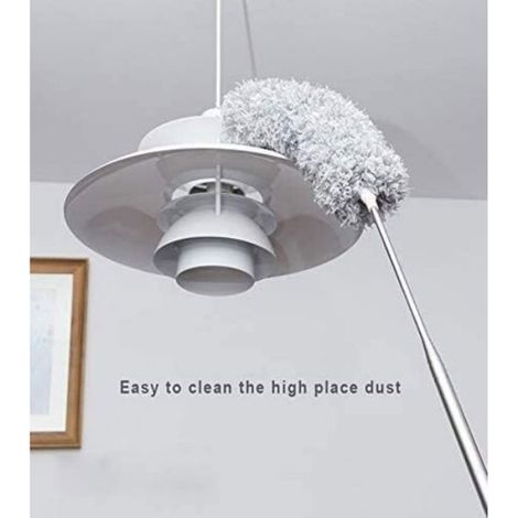 Plume Microfibre - Manche Extensible 120 À 240 Cm - Pour Nettoyage Plafonds Élevés Et Ventilateurs - 1 Pièce (1/5)