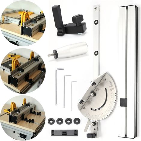 450mm Gehrungslehre Winkelanschlag Tischkreissäge Router Säge Montage Lineal Set