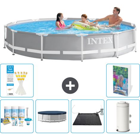 Prism Frame Pool Rund - 366x76 cm - 7-teilig S132