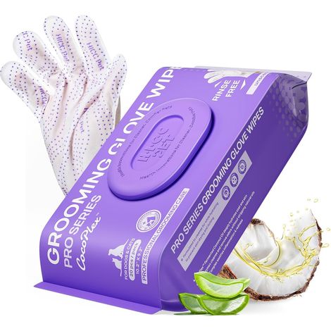 Lingettes de toilettage, Gants de Soin 4-en-1, 20 pièces (1/5)