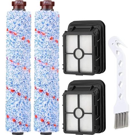 5 teiliges Zubehörset passend für Bissell Crosswave 2x Bürstenwalze 2x HEPA Filter 1x Schaber Ersatzteile für Pet Pro & Cordless Für verschiedene (1/5)