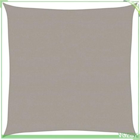 Voile d'ombrage - FAFEICY - 4001972 - Carré 7x7 m - 160 g/m² - Gris clair (1/5)