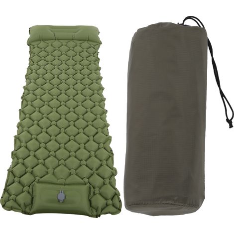 Luftmatratze für Camping, aufblasbares Kissen für Wandern und Outdoor-Reisen, Farbe: Militärgrün (1/5)