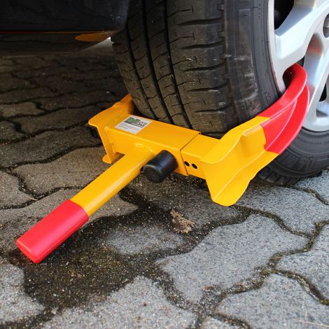 Radkralle Parkkralle mit Sicherheitsschloss, Reifenbreite 17-27,5 cm, Reifenkralle Diebstahlsicherung mit 2 Schlüsseln (1/5)