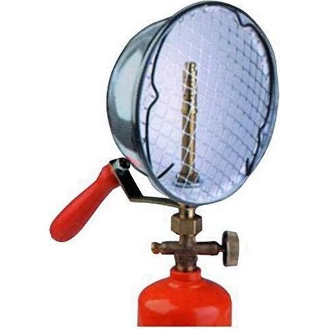 Campingaz 7857410 Faretto da Pesca da Avvitare per Bombola Calotta Alluminio 170 mm Attacco Italia 200 W