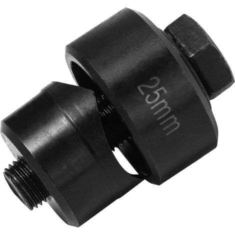 Perforatrice en Métal Diamètre 25 mm Hexagonale Emporte-Pièce pour Évier Inox Ouvre-Trous Perforateur de Trous en Tôle de Acier pour évier, Plaque (1/5)