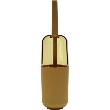 Paris Prix – Brosse WC ronde 37,5cm en polystyrène – Couleur miel – Facile d'entretien – Design moderne pour salle de bain