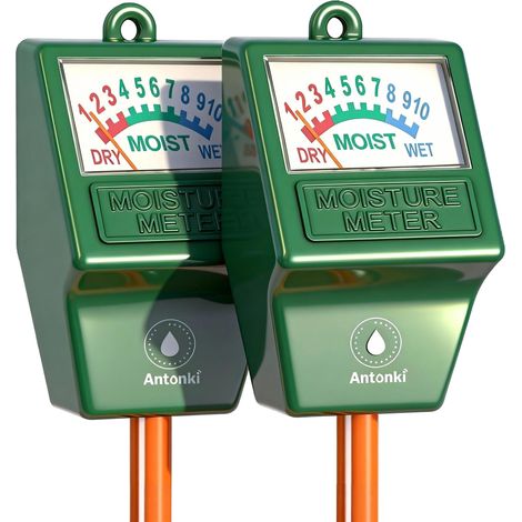 2 Pièce Testeur Humidité Plantes, Hygromètre Plante, Testeur Hydrometre du Sol Mesureur d'eau du Sol Capteur Moisture pour Jardin, Ferme, Plantes (sans Piles) (1/3)
