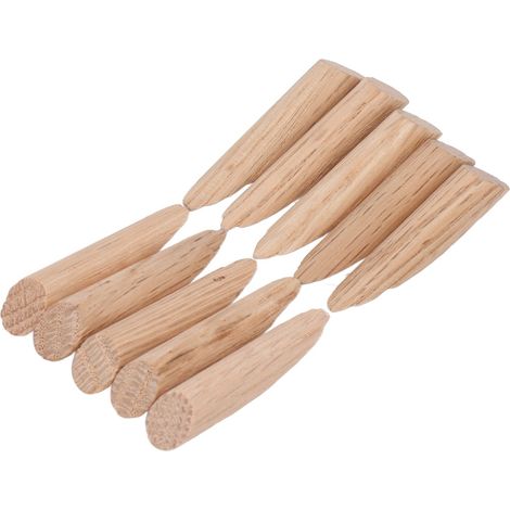 Lot de 50 bouchons pour trous d'angle en chêne 9.5mm accessoire calibre fiche bois pour menuiserie (1/5)