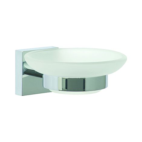 nwb Seifenhalter Pro 030 P03123 chrom, mit Befestigungstechnik zum Kleben (1/2)