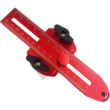 Système de clôture pour scie à table – Accessoires réglable, gabarit ruban portable, table, outil sciage précis une meilleure - (1/5)