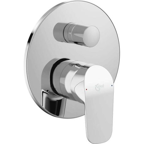 Ideal Standard Grifo para bañera empotrado Ceraflex, Juego 2, Roseta 163x163mm, Cromo, A6725AA (1/3)