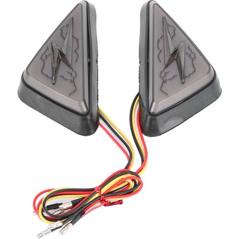 Clignotants LED Moto 2 Pièces Feux de Position et Clignotants Double Couleur Blanc Jaune pour Moto (1/5)