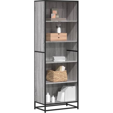 Bücherregal Grau Sonoma 60x35x170,5 cm Holzwerkstoff