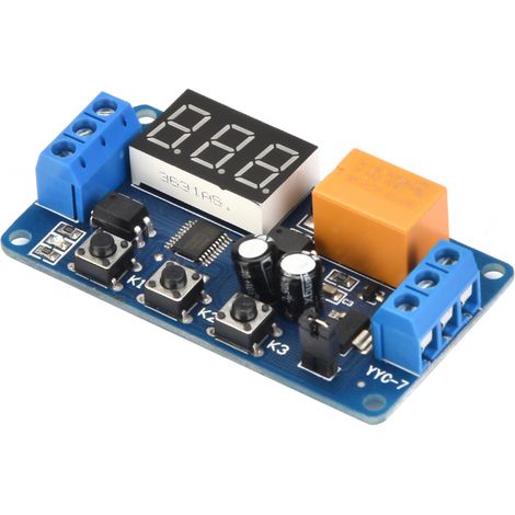 Module de temporisateur cyclique réglable avec relais temporisé 3 V, 3,7 V, 4,5 V, 5 V, 6 V et 7,4 V (1/5)