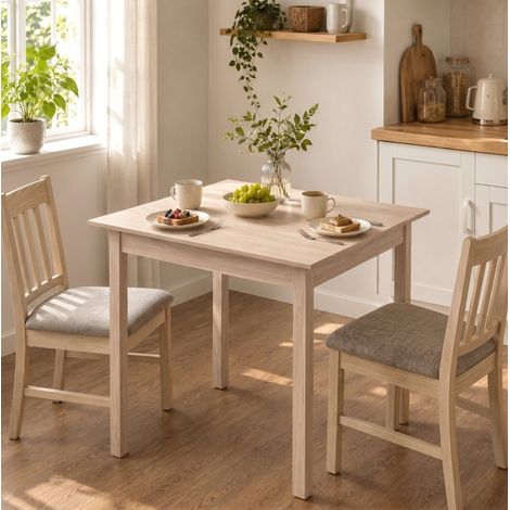 Quadratischer Esstisch 75 x 75 x 76 cm aus Kiefer, natur OKMYHOME (1/5)