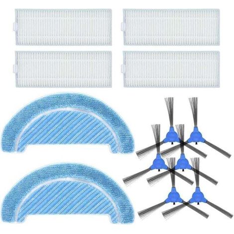 Accessories and spare parts for the Cecotec Conga Series 1090 robotic vacuum cleaner: Spare parts set with 4 filters and 6 brushes--DTEKGAZ