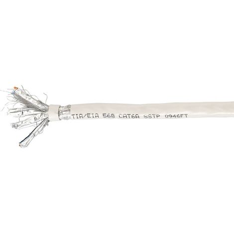 Equip 401491 cable de red Beige 100 m Cat6a S/FTP (S-STP)