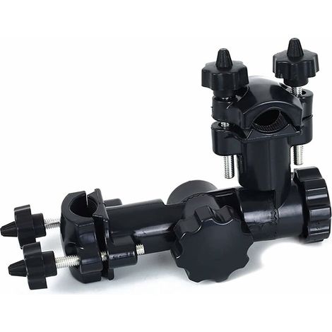 Soporte universal para caña de pescar tipo paraguas, soporte de ajuste rápido para paraguas, para tienda de pesca, silla de pesca, caja de aparejos y paraguas (negro) (1/4)