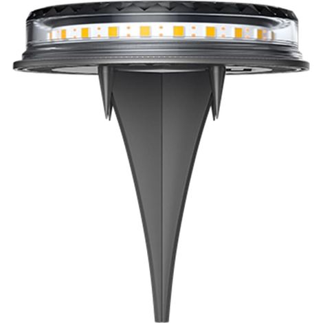 Spots de sol LED solaires pour usage extérieur, éclairage paysager souterrain blanc chaud, adaptés aux jardins et aux maisons. (1/5)