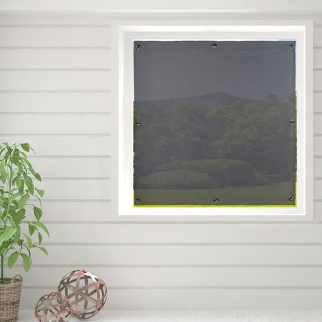 Rideau à ventouses, protection solaire et thermique, puits de lumière, 57x100 cm, portable, gris, polyester, 96x100 cm (1/5)