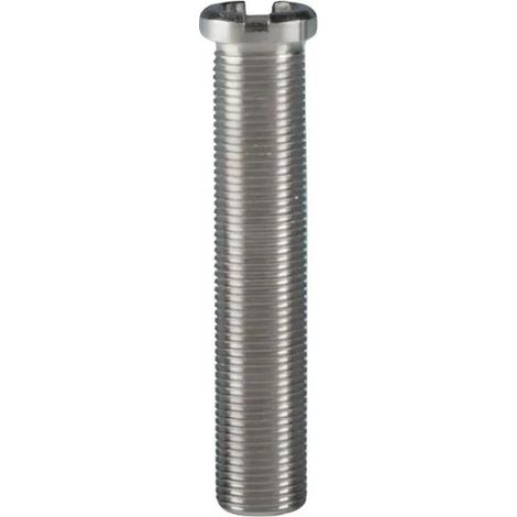 Bouchon d'évier en laiton – Vis seule pour bonde évier – Diamètre 12 mm – Hauteur 61 mm – Fixation pour éviers jusqu'à 52 mm d'épaisseur – Lira