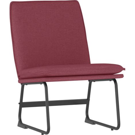 Sillón de relax tela rojo tinto 52x75x76 cm vidaXL