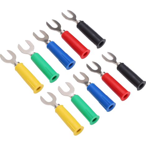 J.20019 Fiche banane de type U 6 mm, fiche banane de type Y résistante à la haute tension avec prise de 4 mm. (1/5)