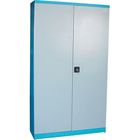 armoire a outillage 2 portes avec 4 etageres 1100x380x1920 mm (1/2)