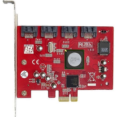 4-Port PCI-E x1 zu SATA 3.0 RAID-Kartenadapter mit Silicon Image SATA 2.0 III Konverter für erweiterte Speicherlösungen (1/5)
