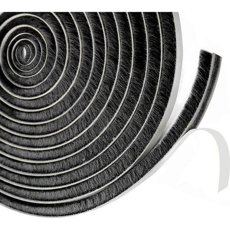 Brosse isolante pour porte coulissante en polypropylène, 9 mm x 23 mm x 6 m, joint de fenêtre anti-bruit, protection thermique pour porte et volet, étanchéité phonique (Réf. 93626885) (1/3)