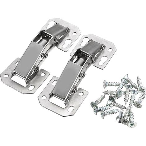 Paire De Charnières à Porte Escamotable Pour Meubles De Cuisine Dissimulés Faciles à Installer (1/5)