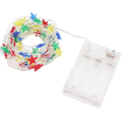 Set mit 2 Sternengirlanden, 5 Meter – LED – Laterne – farbenfroh – zauberhaft – Dekoration