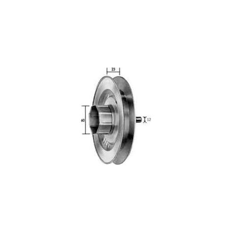 PULEGGIA PER RULLO IN FERRO MM.220