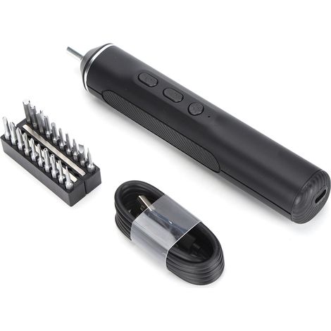 Tournevis électrique JM-Y01 avec batterie intégrée, coffret complet pour bricolage et vissage précis, outil rechargeable sans fil, kit pratique à usage domestique et professionnel (1/5)