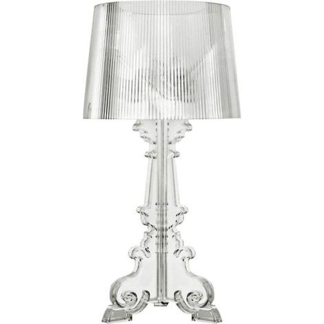 Lampe de Table - Petite Lampe de Salon Design - Bour Transparent - Acrylique, Plastique (1/4)