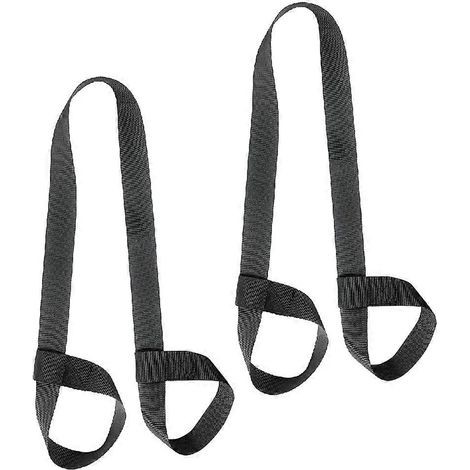 Sangle de tapis de yoga polyvalente, élastique, avec bandoulière (lot de 2) - Durable et ajustable (1/5)